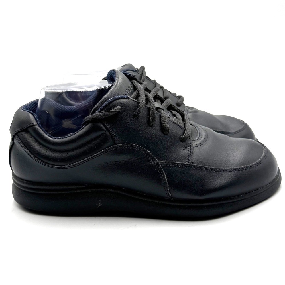 Hush Puppies Mens 8.5 EW Large Navy Leather Bounce Technology Walking Shoes